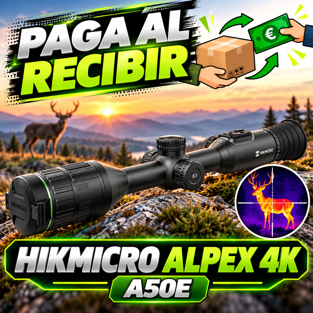 HIKMICRO ALPEX 4K – Digitales Tag-/Nacht-Zielfernrohr